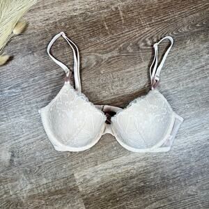Tan Victorias secret lined demi bra